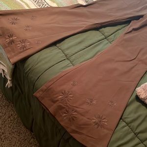 Dark green bell bottom pants